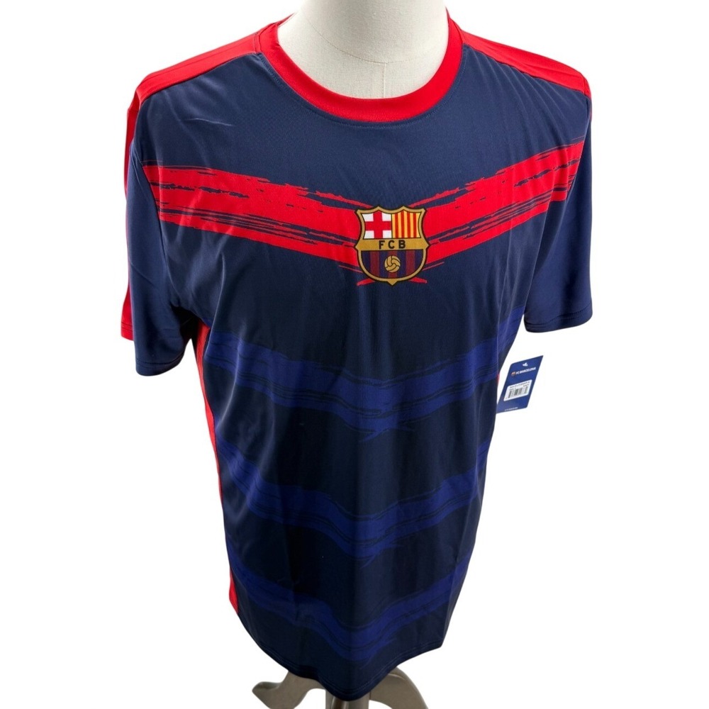 FC Barcelona‎ Soccer Jersey Mens Navy Icon Sports Barca Training Shirt Large NEW